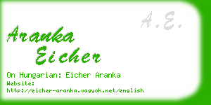 aranka eicher business card